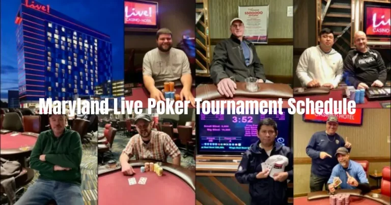 maryland live poker tournament schedule